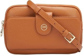 Da Milano Genuine Leather Orange Multi Pouch (1418B)