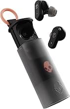 Skullcandy Dime Evo True Wireless Bluetooth Earbuds with Mic, 36Hr Battery, Multipoint Pairing, Google Fast Pair, Stay-Aware Mode, IPX4 Sweat Resistant TWS Earbuds - Black