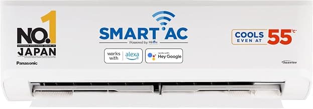 Panasonic 1.0 Ton 4 Star Premium Wi-Fi Inverter Smart Split AC (Matter Enabled, Higher Airflow, Copper Condenser, 7in1 Convertible, True AI, 4-Way, PM 0.1 Filter, CS/CU-NU12AKY4W, White)