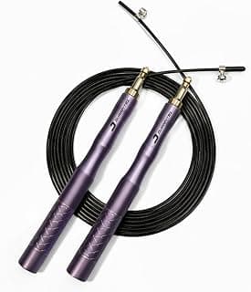 Durafit91 Aluminium Skipping Rope Pro for Men, Women & Kids with Adjustable Height, Speed Jump Rope for Exercise, Gym, Cardio, Weight Loss & Sports Fitness, Tangle Free Metal Handles