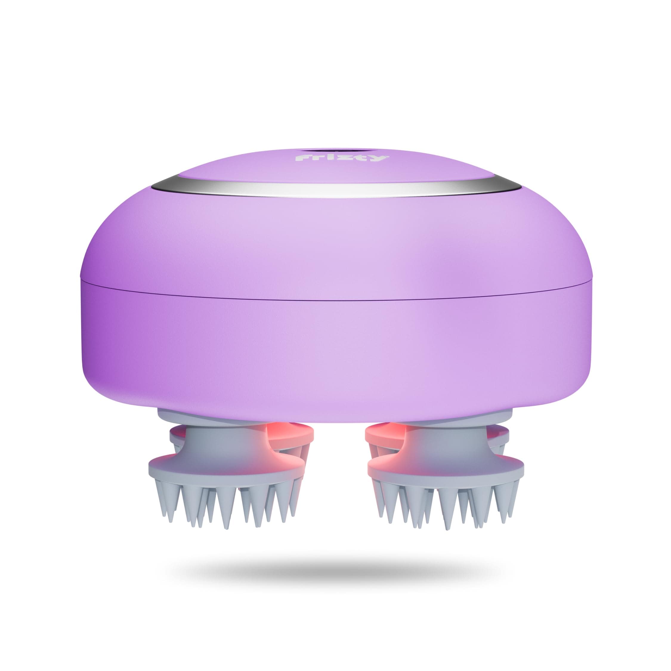 Frizty Head Massager For Scalp | Hair Massager for Hair Growth | Head Massager | Red light for hair | 96 Silicon Kneading Points Detachable Head, Stress Relief (Lavender)