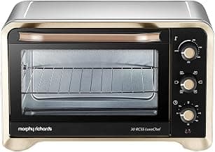Morphy Richards 30RC Manual Otg Oven For Kitchen 1500W | 30 Litre Oven Toaster Griller | Convection Fan & Rotisserie Function | Temperature Control | 2-Yr Warranty By Brand, clear