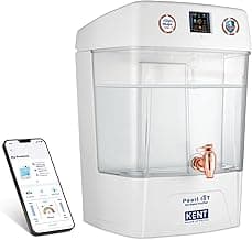 KENT Pearl IoT RO Water Purifier| 4 Years Free Service* | RO+UV+UF+Alk+Cu+TDS Control | IoT Enabled | Fully Automatic On & OFF Operation |11L Detchable Tank| Ideal For Borewell/Tanker/Municipal Water