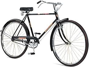 Hercules Roadsters Popular Unisex Road Front Suspension Bike Dts Bicycle (Wheel : 28 , Frame: 22 Inches , Black)