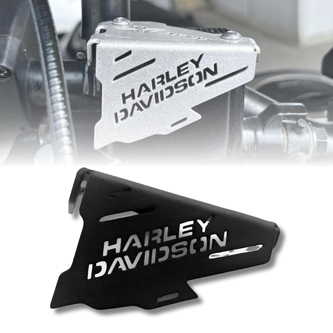 Phantom Front Disk Brake Fluid Master Cylinder Guard for Royal Harl&ey David&Son X440 | Front Oil Cap X440 | Aluminum Brake Reservoir Cover | Durable & Corrosion Resistant | Easy Installation