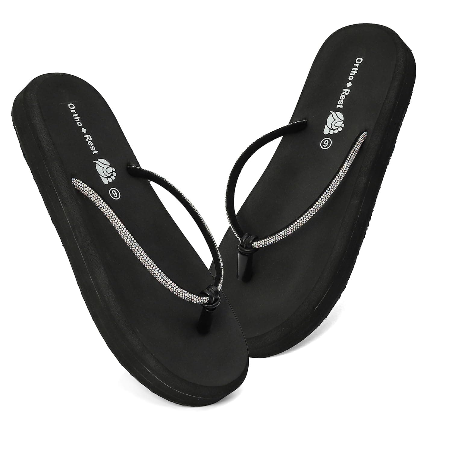 Ortho + Rest Ortho Slippers for Women Daily Use, orthopedic FlipFlops | Arch Support With Soft Cushioned Footbed | Lightweight Ladies Chappal | Orthopedic Doctor Soft Slippers for Ladies & Girls