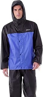 Boldfit Boldfit Rain Coat for Men Waterproof Raincoat Set for Women with Reflective Trim-Windproof Jacket & Pants Suit with Hood, Pockets & Breathable, Durable Fabric for Outdoor, Travel, Bike & Trekking Use