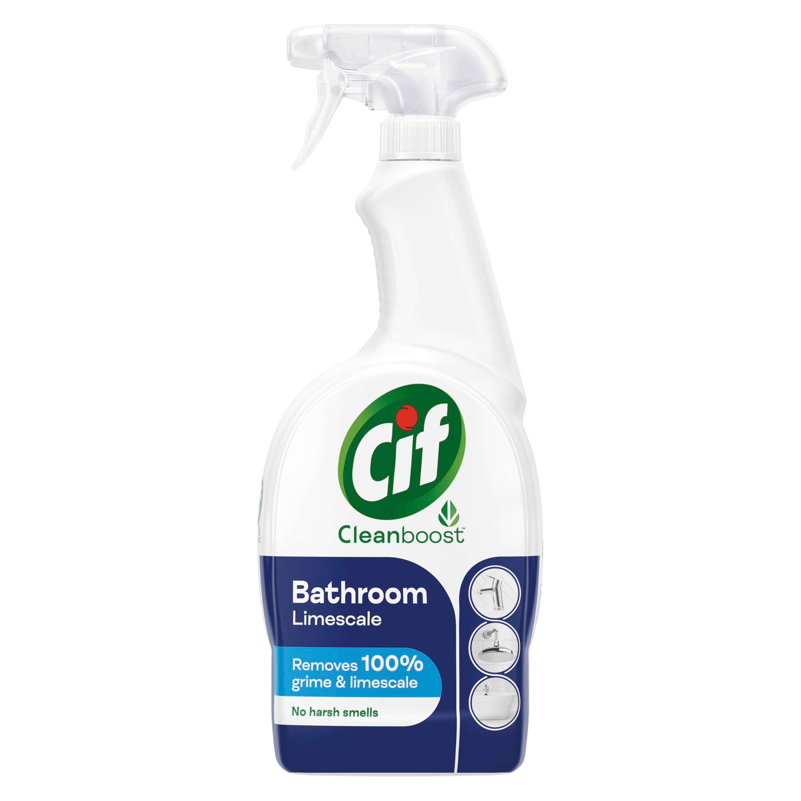 Cif Cleanboost Bathroom Spray 100% dirt and limescale remover 700ml