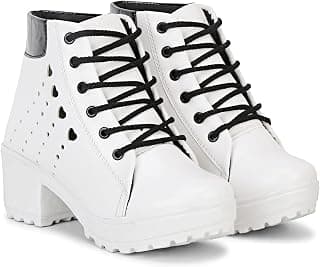 KRAFTER Women's and Girls High Ankle Denim Stylish Boots