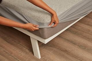 Wakefit 100% Waterproof Premium Cotton Mattress Protector | Hypoallergenic Ultra Soft Fitted Bed Protector 75"x66" - Queen, Grey