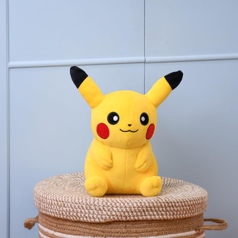 Mirada Pokémon Pikachu Soft Plush Toy – 30cm | Official Licensed Stuffed for Kids, Boys & Girls | Super Soft Cuddly Character Toy for Fans | Ideal for Birthday Gifts/Christmas/Diwali