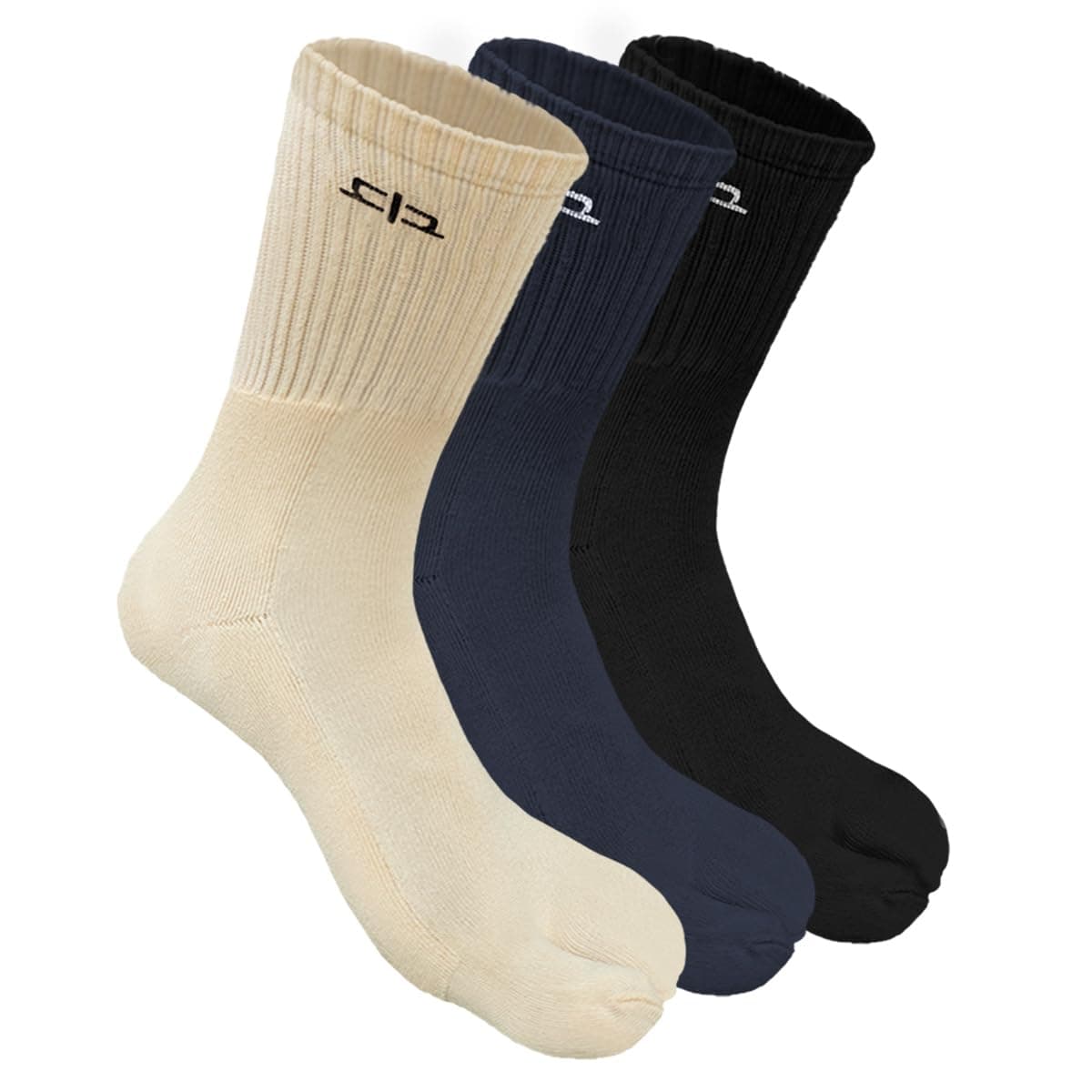 HEELIUM Bamboo Toe Socks for Women, Calf Length | Thumb Socks with Toe Split | 3X Softer Than Cotton | Breathable | Size (UK 3-7)