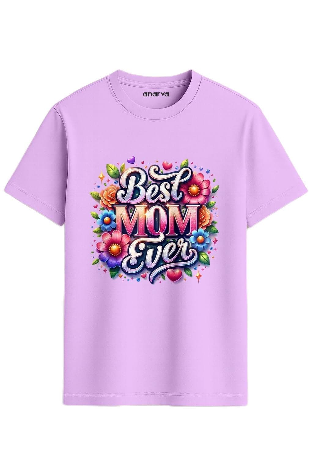 Amazon Brand - Anarva- Mother’s Day Special Casual T-Shirt for Women | Soft Cotton Graphic Tee | Gift for Mom