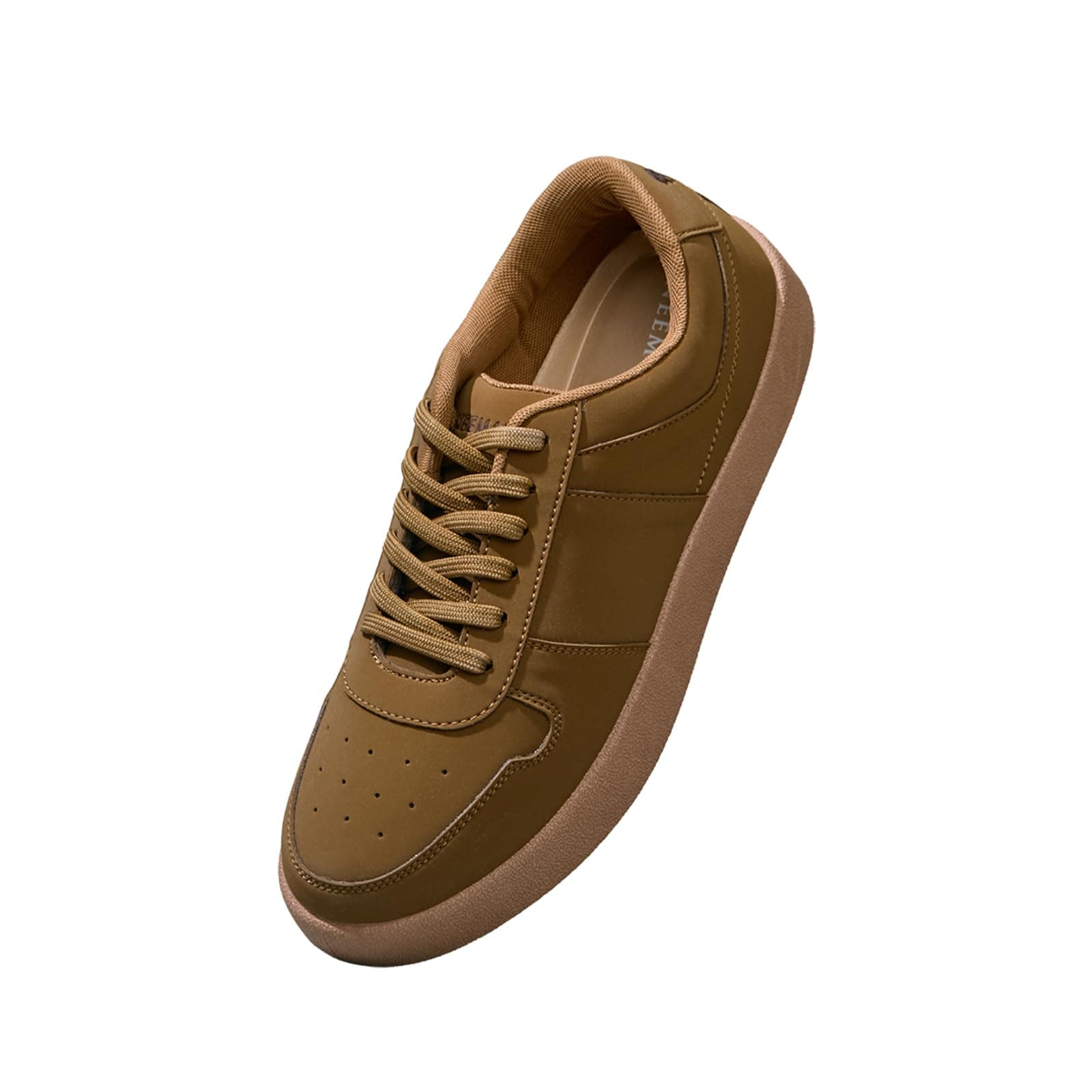Neeman's Men’s Mono Court Sneakers | Lightweight Synthetic Casual Shoes with Cushioned EVA Sole | Flexible Walking & Everyday Comfort Sneakers