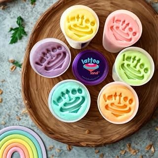 Lattooland Sensory Pastel Clay Dough for Kid | Non-Sticky, Non Toxic Playdough |100% Natural,Taste-Safe & Lab-Certified | Skin-Friendly & Child Safe Organic Clay | Preschool Learning Toy | Age 2+