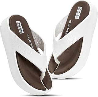 DOCTOR HEALTH SUPER SOFT Women’s Orthopedic Soft Platform Slippers | Ultra-Cushioned Shock Absorbing Footbed | Lightweight Anti-Skid Everyday Wear Comfort Flip Flops for All-Day Support