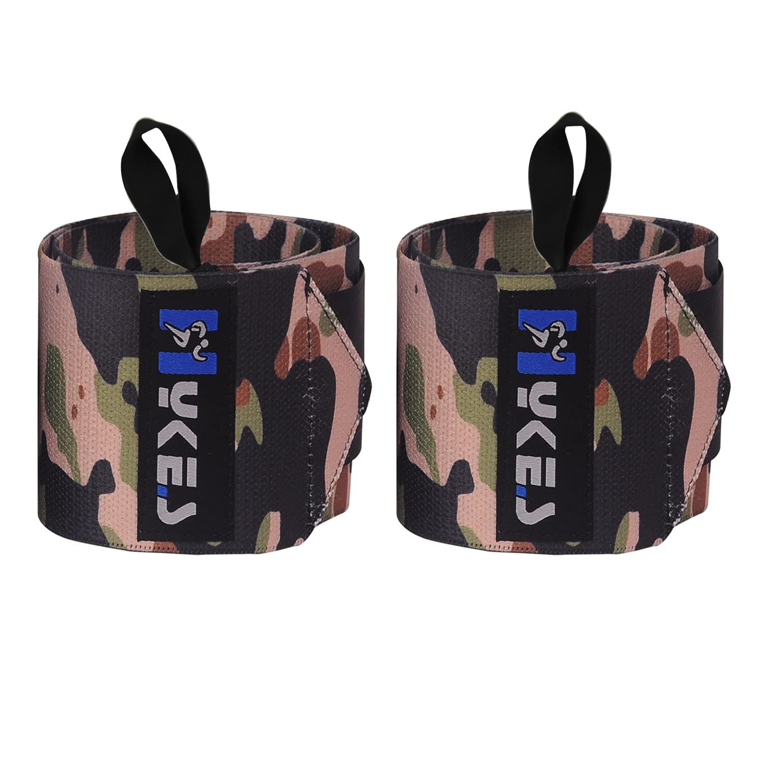 Hykes Weightlifting Wrist Support Wrap Band with Thumb Loop Strap for Gym, Fitness, Workout, Push-ups, Pull-ups, Strength Training Men and Women