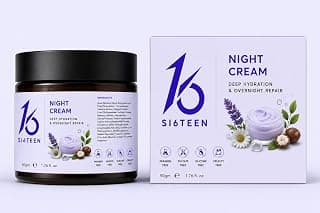 Night Cream for Deep Hydration & Overnight Skin Care, Nourishing Moisturizer Helps Restore Skin Moisture, Supports Natural Moisture Barrier, 50g
