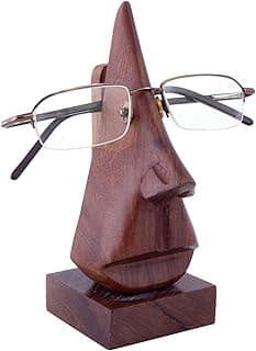 Craftland Handmade Wooden Nose Shaped Spectacle Specs Eyeglass Holder Stand