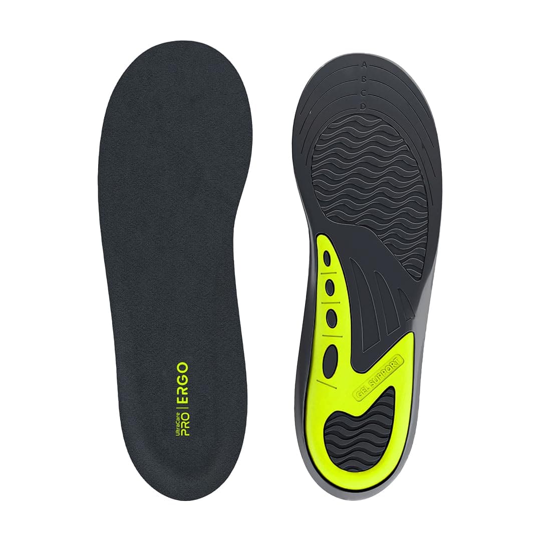 UltraCare PRO ERGO PROformance Gel Insoles for Shoes | Shock Absorbing Gel Cushioning for All-Day Comfort | Anti-Slip, Anti-Sweat | Ideal for Walking, Running & Long Standing Hours | Large (UK 9–12)