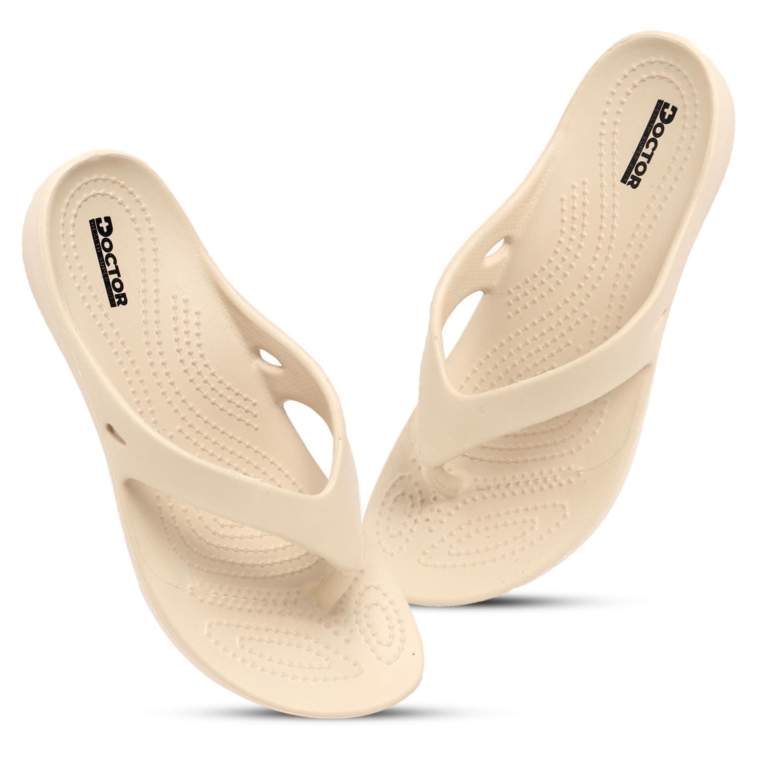 DOCTOR HEALTH SUPER SOFT Women Ultra Soft Cushion Footbed Slipper | Comfortable Light Weight Waterproof Slippers |Adult Flip Flops Mild Acupressure | All Day Wear