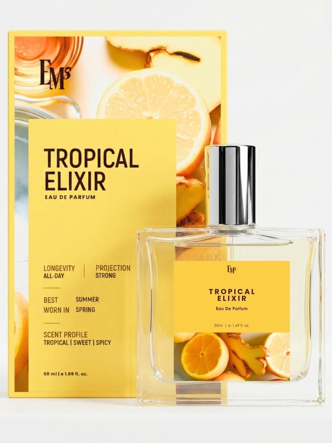 EM5 Tropical Elixir Women's Perfume | Sweet Spicy Summer EDP 50 ml