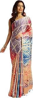 NAVYASA BY LIVA navyasa multicolor liva satin geometric print saree