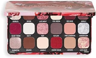 Makeup Revolution Forever Flawless Palette Cherry Rebel Red – Bold Reds & Pinks – Intense Pigmentation & Blendability