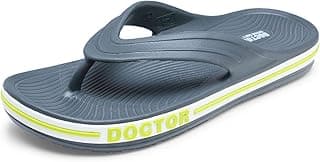 DOCTOR EXTRA SOFT Men's Classic & Premium Casual Flip Flops with Soft Acupressure for Adult | Comfortable & LightWeight| Stylish & Anti-Skid |Waterproof Everyday Cushion Slippers for Gents/Boys D-553