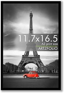 ArtzFolio Wall Photo Frame D565 | Extra Large Size Wall Photo Frames | Big Oversize Picture Frames Bedroom, Home & Office | Black | A3 Size | 11.7x16.5 inch (30x42 cms)