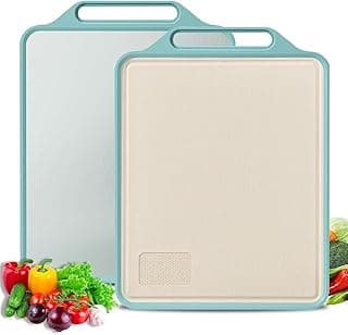 Dual-Sided Stainless Steel Chopping Board | Large 40×30 cm Heavy-Duty Titanium Cutting Board for Kitchen | Non-Slip, Hygienic & Toxic-Free Vegetable and Meat Cutting Board