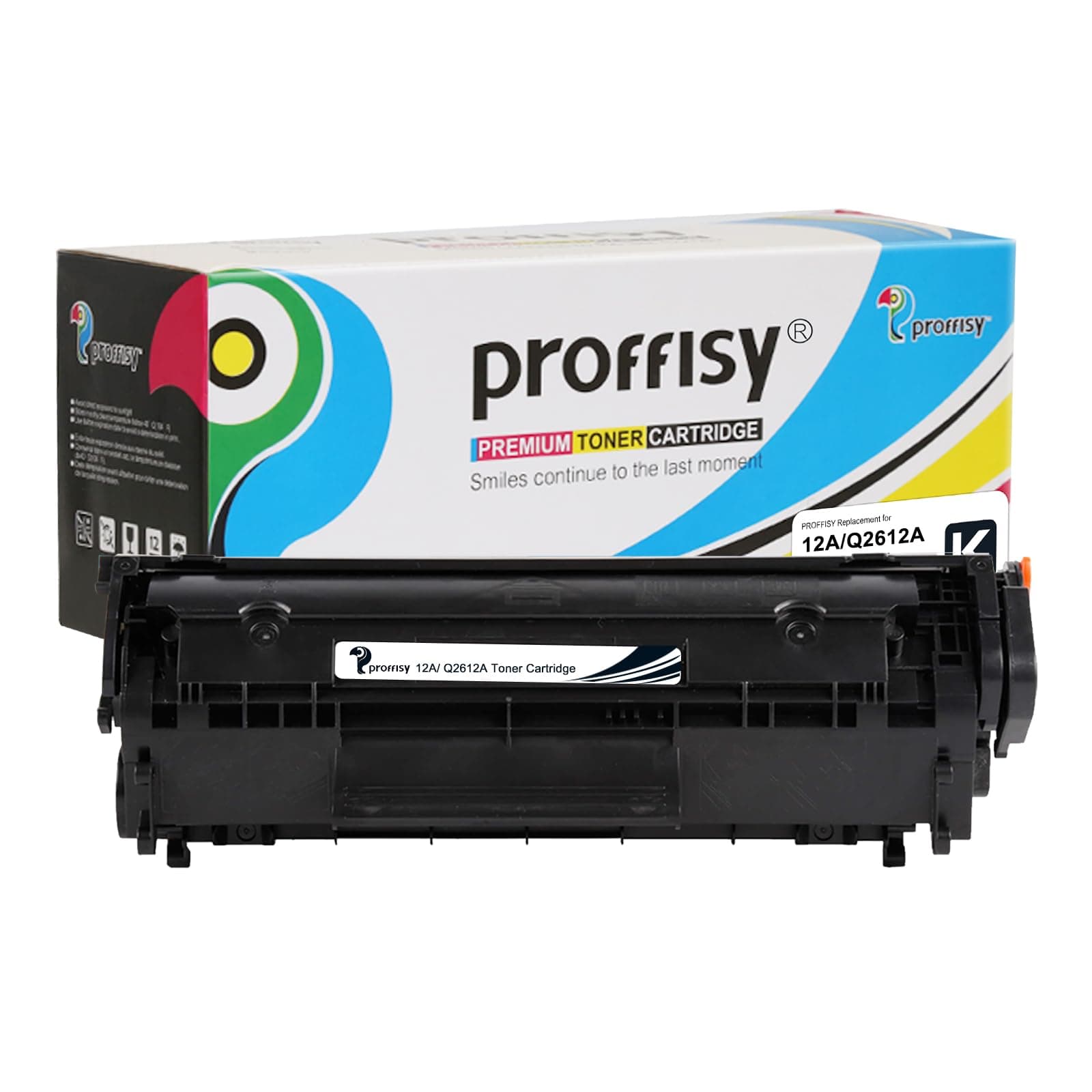 proffisy 12A Toner Cartridge Q2612A High Yield Cartridge Compatible with HP LaserJet M1005 MFP,1020,1010/1012/1018/1022/1022n/1022NW/3015/3020/3030/3050/3050z/3052/3055/M1319/M1319F (1PCS)