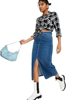 Max Women's Rayon Calf Length Skirt