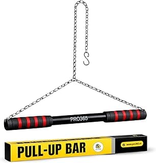 PRO365 Rotational Chin Up Bar | Monkey Bar | In Room Kids Hanging Rod | Height Growth | Heavy Duty Chain | Home Gym Equipment |