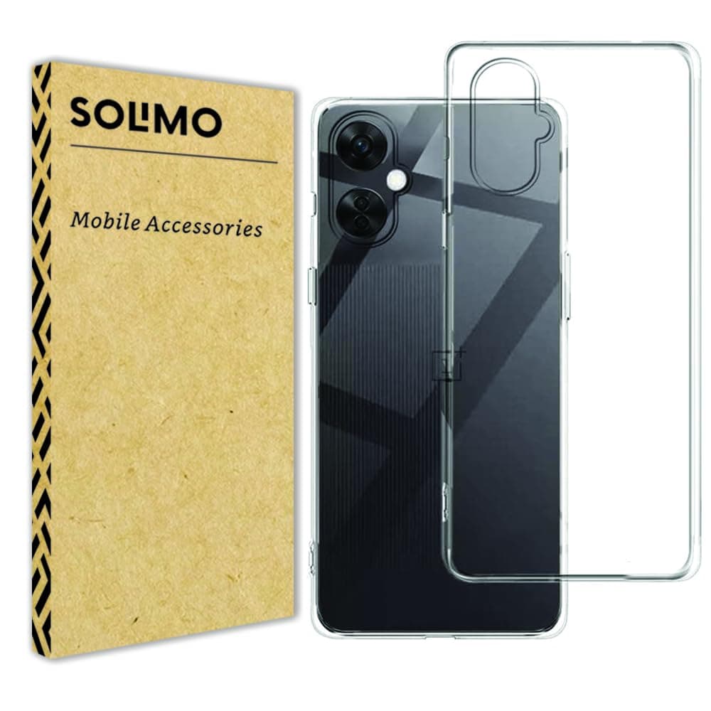 Amazon Brand - Solimo for OnePlus Nord CE 3 Lite 5G Premium Transparent Soft Silicon Back Cover [Transparent]