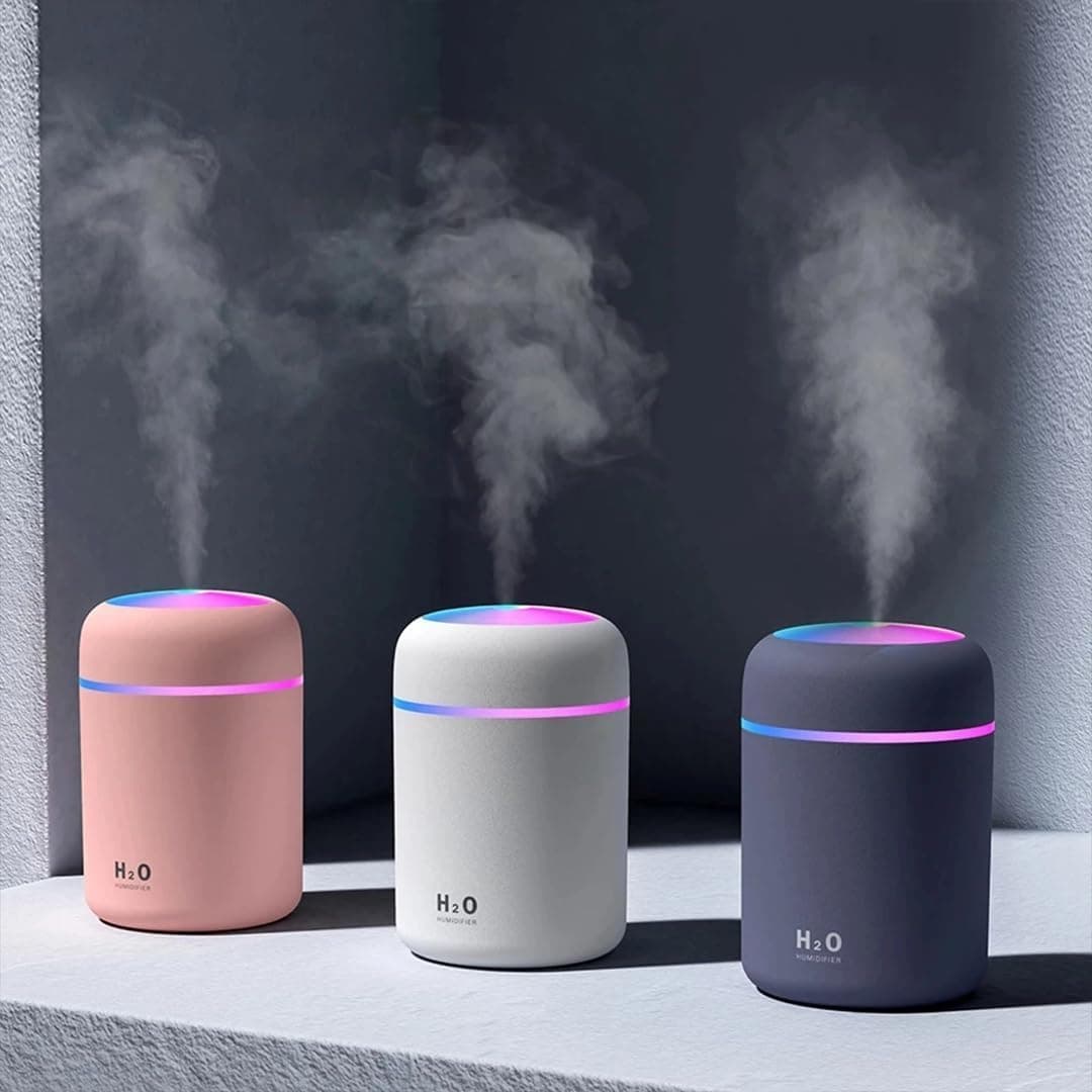 Humidifier for Room Moisture & Aroma Diffuser for Home Electric | Ultrasonic Cool Mist Maker Fogger | Essential Oil Diffuser for Home | Quiet Air Diffuser & Room Steal Forest (Pack of 1)
