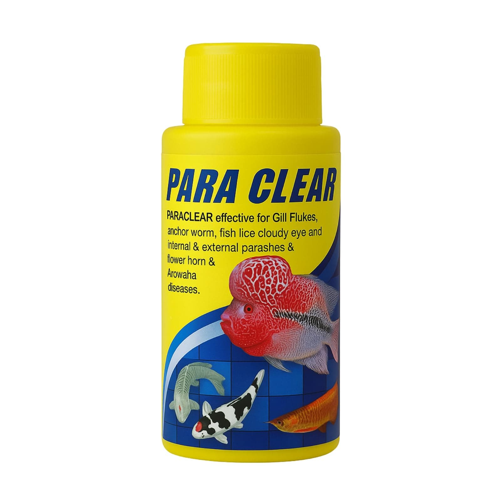 JSquare para Clear Aquarium Fish Medicine for Gill Flukes, Anchor Worms, Fish Lice Cloudy Eye and External Parasites, Effective for Flower Horn and Arowana Diseases | 120 ml
