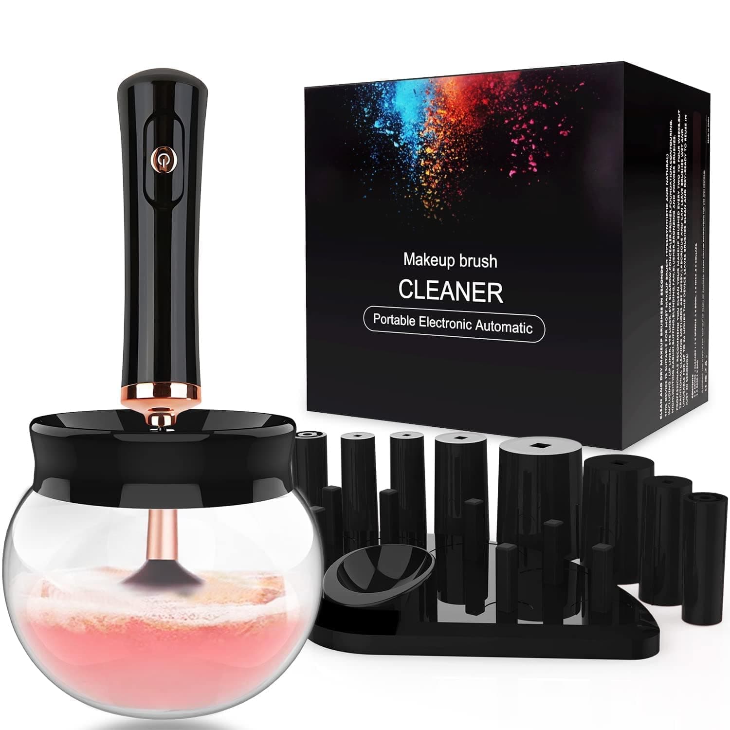 ENLIWISH Makeup Brush Cleaner Dryer Super - Effortless Makeup Brush Cleaning - Electric Brush Cleaner and Dryer for Fast, Hygienic Results