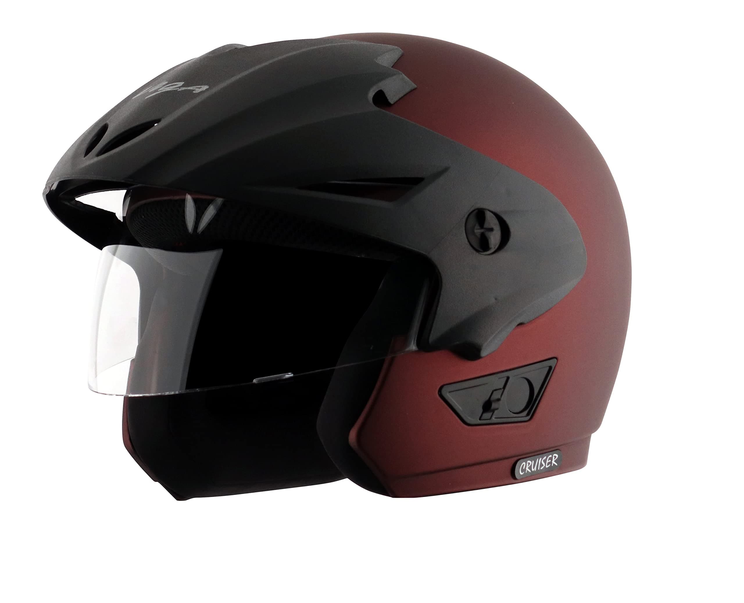 Vega Cruiser W/P Dull Burgundy Helmet-L