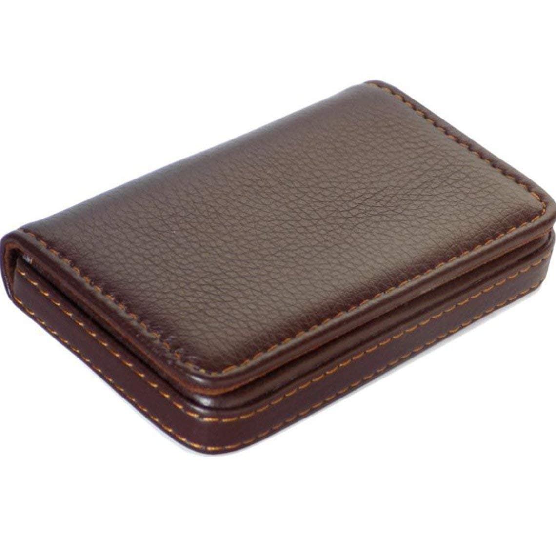 OFIXO Brown Business Luxury PU Leather Wallet Credit Cards ID Case/Holder for Men and Women