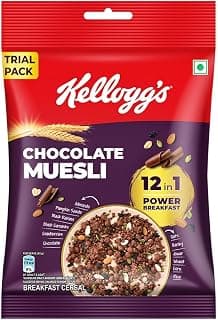 Kellogg's Chocolate Muesli | 12 In 1 Power Breakfast | No Maida No Palm Oil | India's Tastiest Muesli | 60g