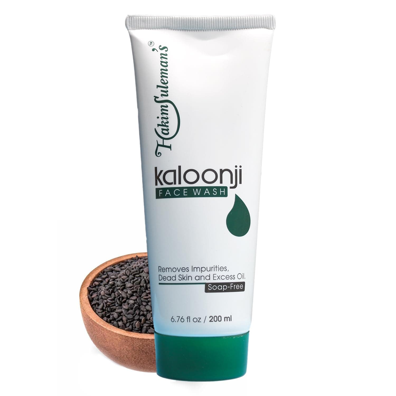 Hakim Suleman's Kalonji Herbal Face Wash 200ml | Neem, Turmeric & Aloe Vera | Oil Control & Deep Cleansing | Paraben & Sulfate Free | Ayurvedic Face Cleanser for Men & Women | All Skin Types