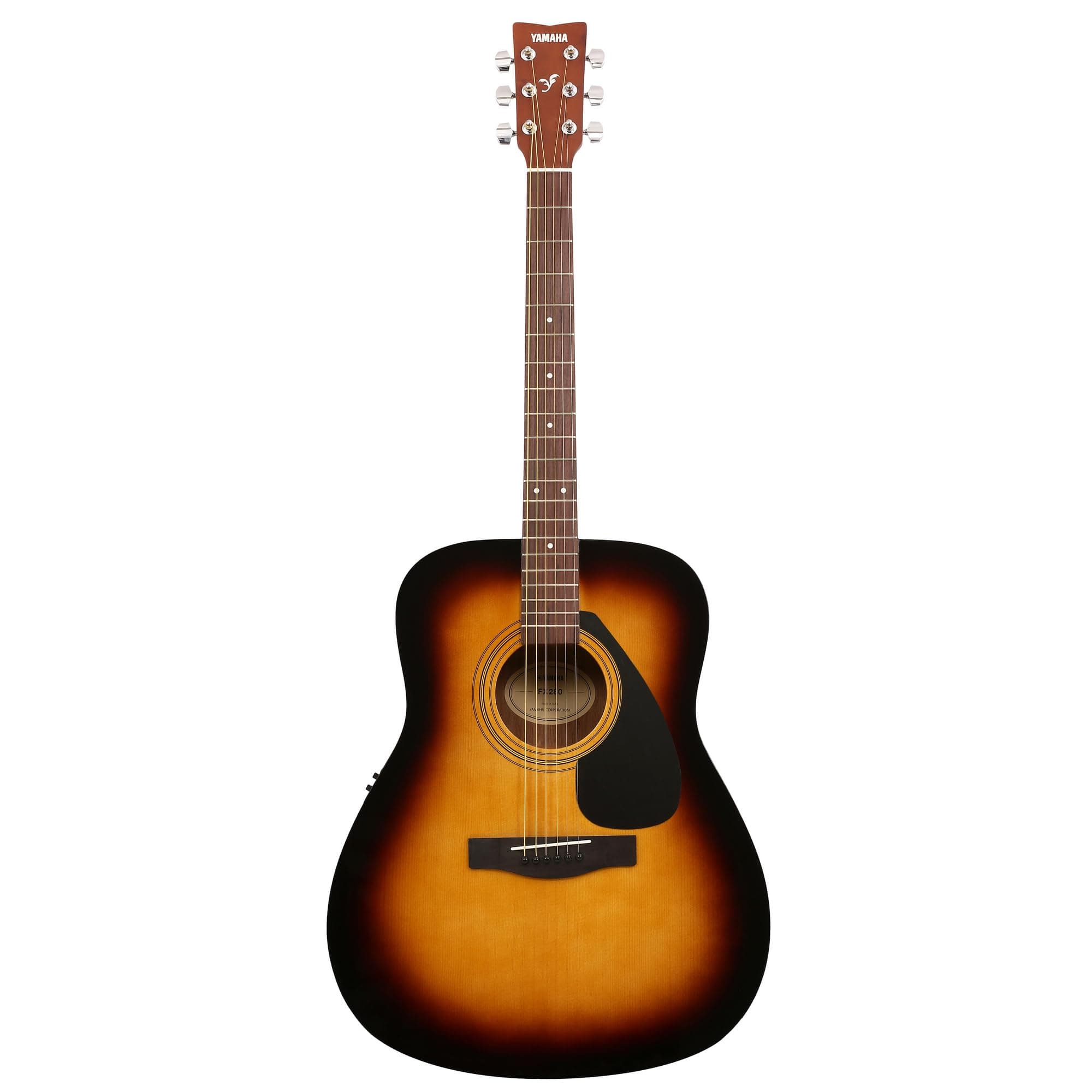 Yamaha FX280 Electro Acoustic Guitar, Tobacco Brown Sunburst Finish, Full-Size Dreadnought, 6-String with Built-in Pickup, Rich Acoustic Tone & Amplified Sound for Beginners & Pros