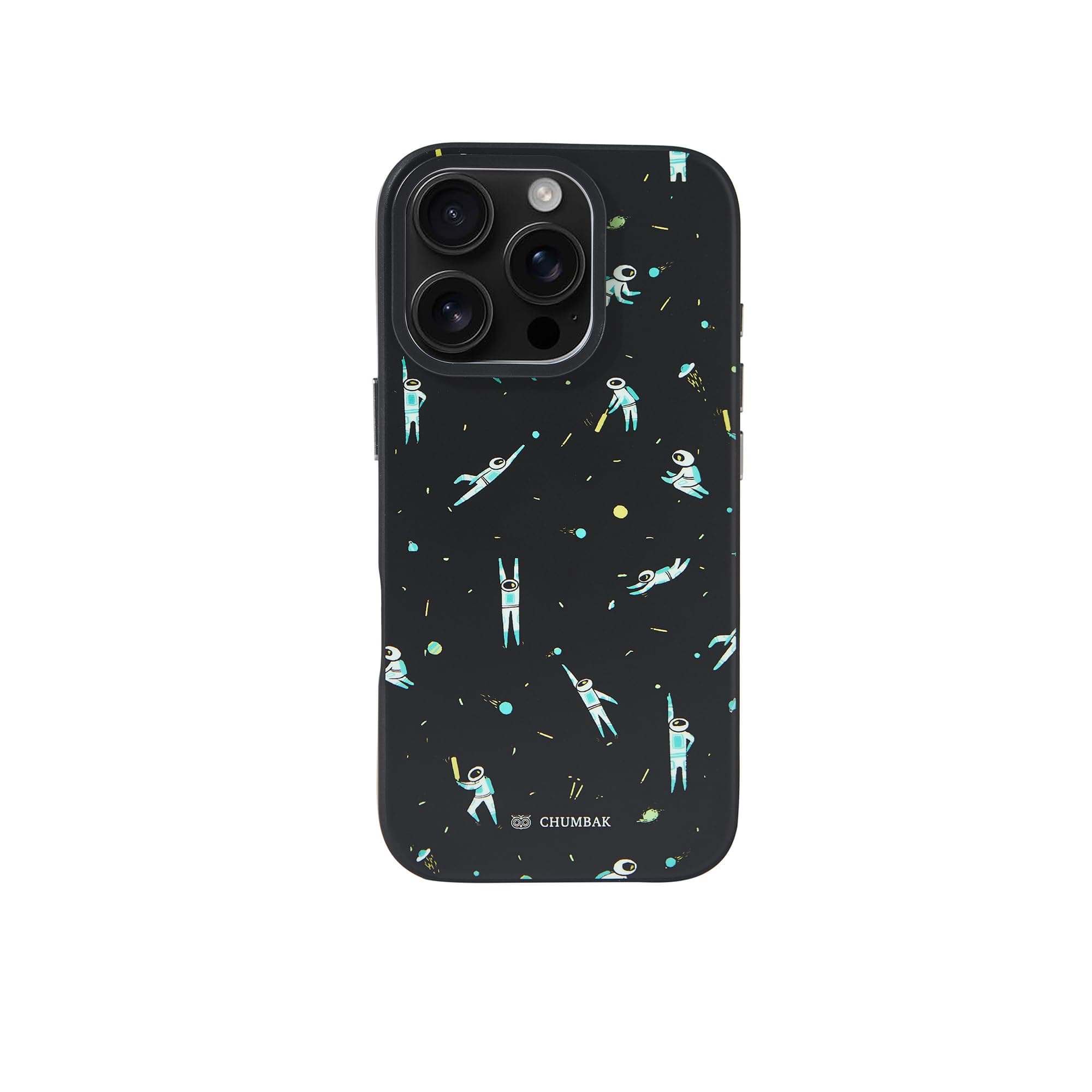 Chumbak Phone Case Cover for iPhone 16 Pro - Milky Way | iPhone 16 Pro Case | Phone Case | Printed Phone Covers Black