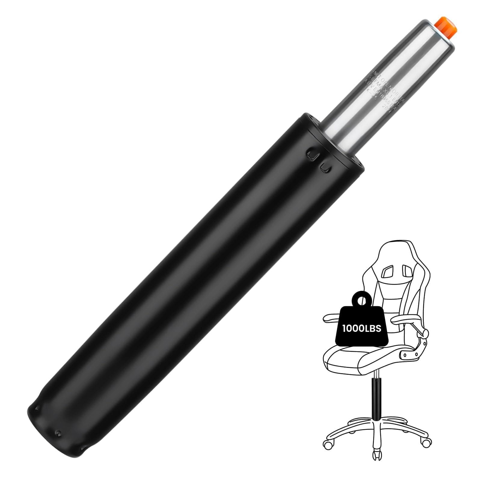 Huiguli Office Chair Cylinder Replacement 5.9" Stroke Heavy Duty Class 4 | Hydraulic Pneumatic Gas Lift Cylinder, 1000 lbs Capacity, 12-18" Extended, Universal Fit for Most Executive Office Chairs