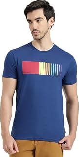 United Colors of Benetton Regular Fit Round Neck Printed T-Shirt - 26P3ZSTJ3517IBT2
