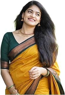 Paramparik Textile Women's Kanjivaram Soft Silk Saree For Wedding Banarasi Style Sari With Blouse Piece