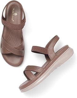 Marc Loire Women's Comfortable Slip on Casual Open Toe Flats Sandals