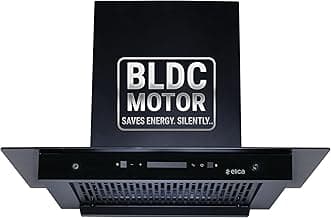 Elica 75cm 1500 m3/hr BLDC Filterless Autoclean Kitchen Chimney | 15 Years Motor and 5 Years Comprehensive Warranty | FLAT FL 750 BLDC HAC LTW MS NERO | Black | 9 Speed Touch Control + Motion Sensor