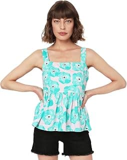 VERO MODA Women's Cotton FLA Regular Fit Top